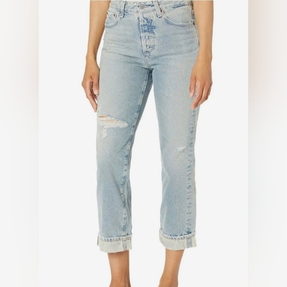 Ag Adriano Goldschmied High Rise Straight Leg Vintage Crop Alexxis SZ 32 - Picture 1 of 8